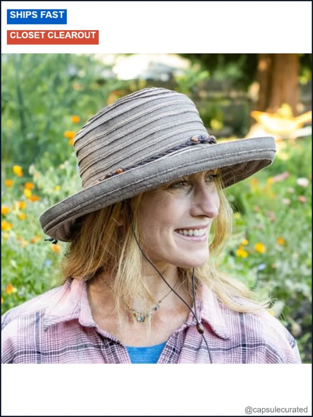 UPF 50+ Women's Sun Hat with 3
